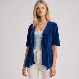 Boho Velvet Peter Pan style Top Cover Up